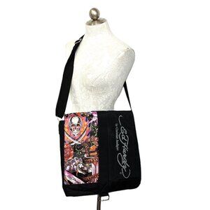 Ed Hardy 90’s Y2K Nylon Crossbody Messenger Bag NWOT
